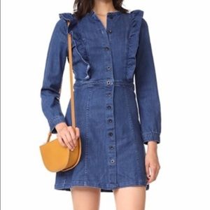 Madewell Ruffle Denim Dress